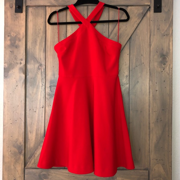 LIKELY Red Mini Dress - Picture 1 of 4